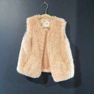 Girls faux fur vest